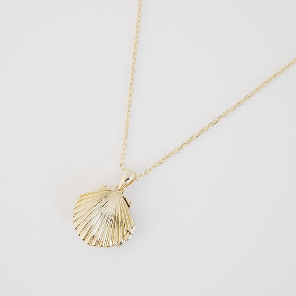 Shell Locket Necklace - Blue Canoe outfitter