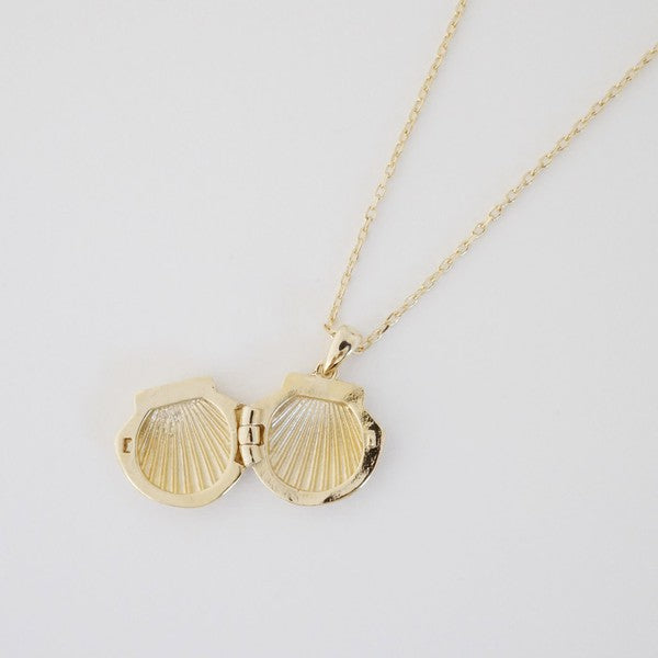 Shell Locket Necklace - Blue Canoe outfitter