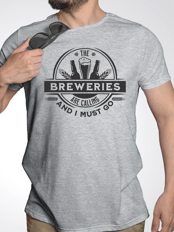 The Breweries are Calling Crew Neck Softstyle Tee - Blue Canoe outfitter