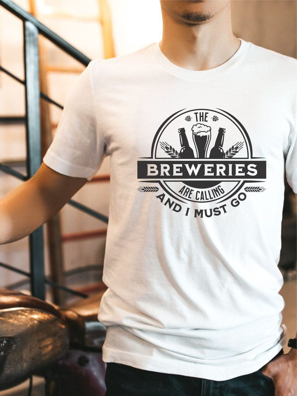 The Breweries are Calling Crew Neck Softstyle Tee - Blue Canoe outfitter