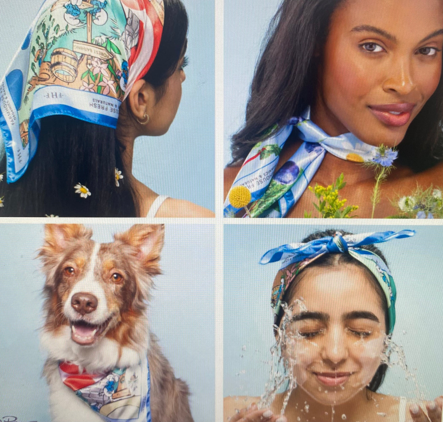 FHF Smurf Fruits & Wonders Silky Scarf