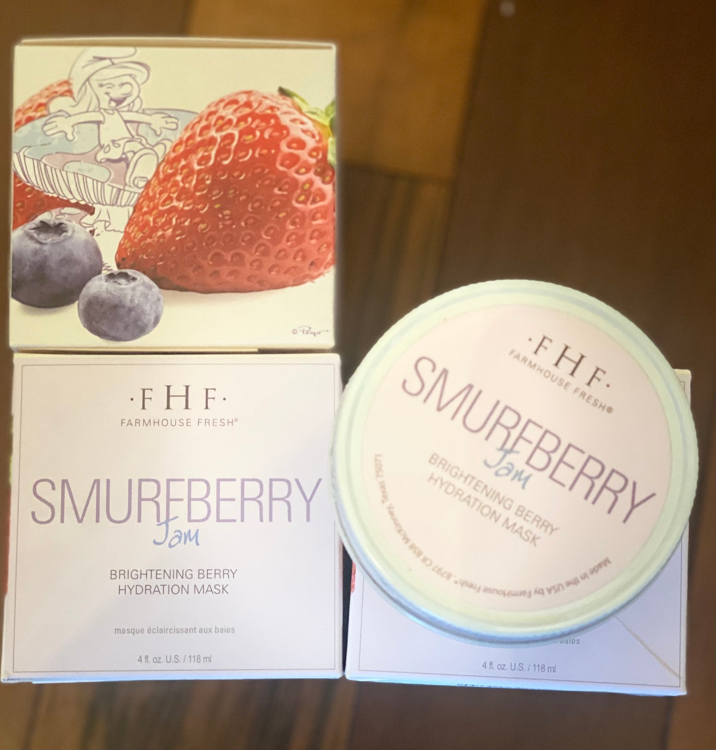 Smurfberry Jam Brightening Berry Hydration Mask 4 oz