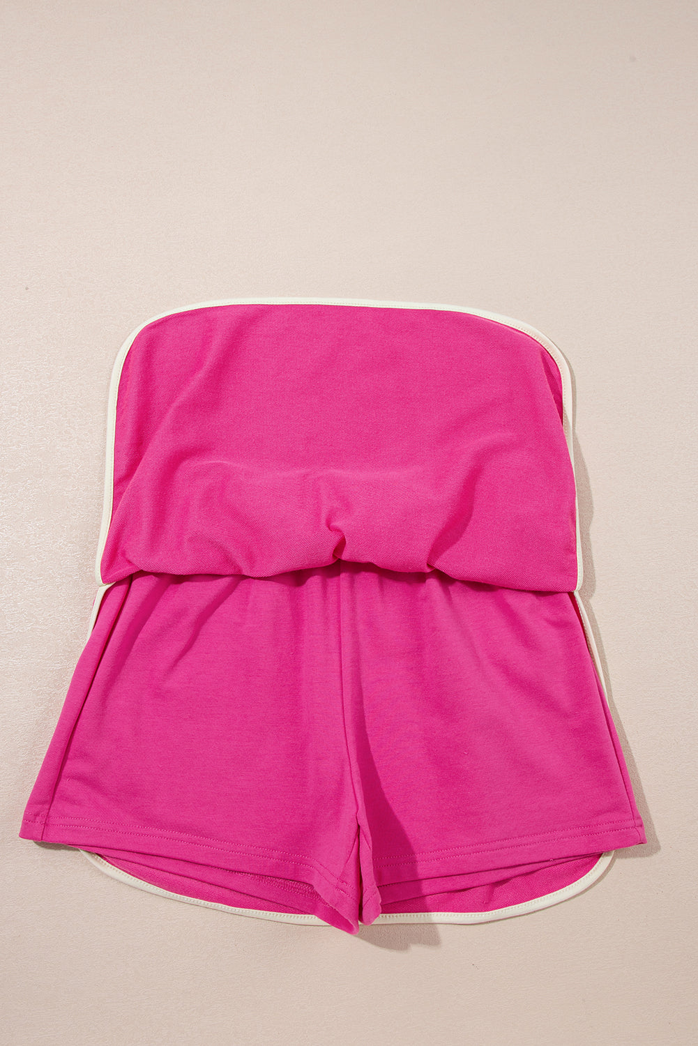 Evergreen Colorblock Edge Drop Shoulder T Shirt and Skort 2Pcs Set