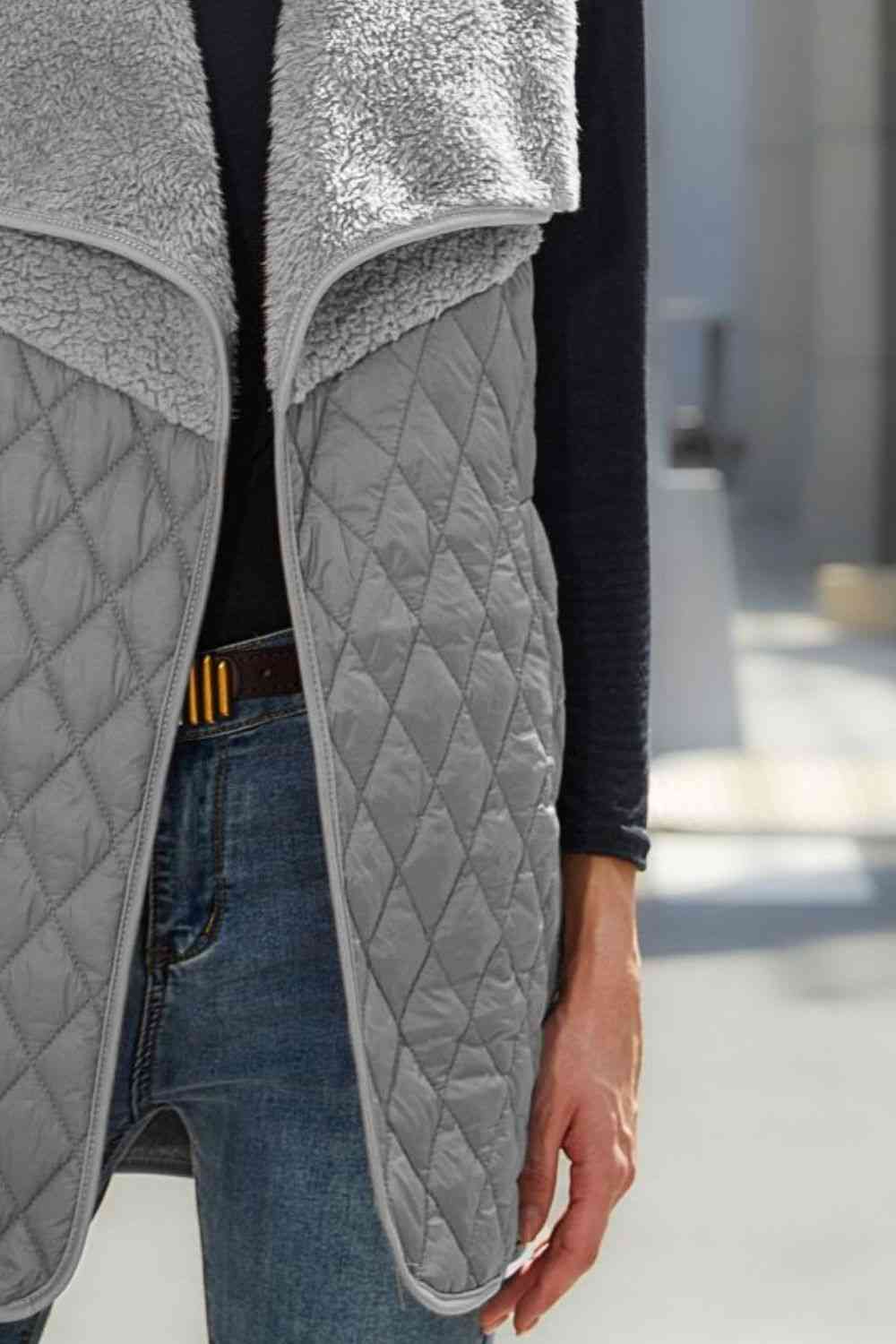 Open Front Collared Vest - Blue Canoe outfitter