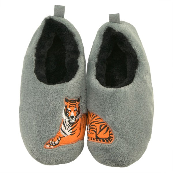 Tiger - Women's House Fuzzy Slippers - Blue Canoe outfitter