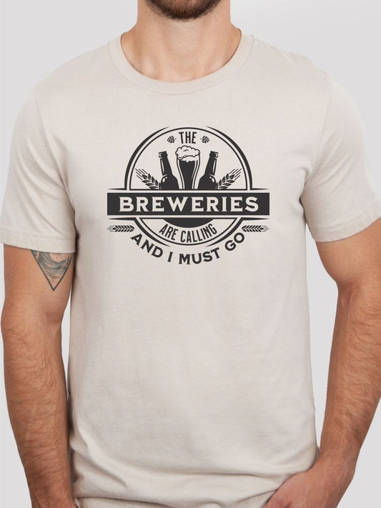 The Breweries are Calling Crew Neck Softstyle Tee - Blue Canoe outfitter