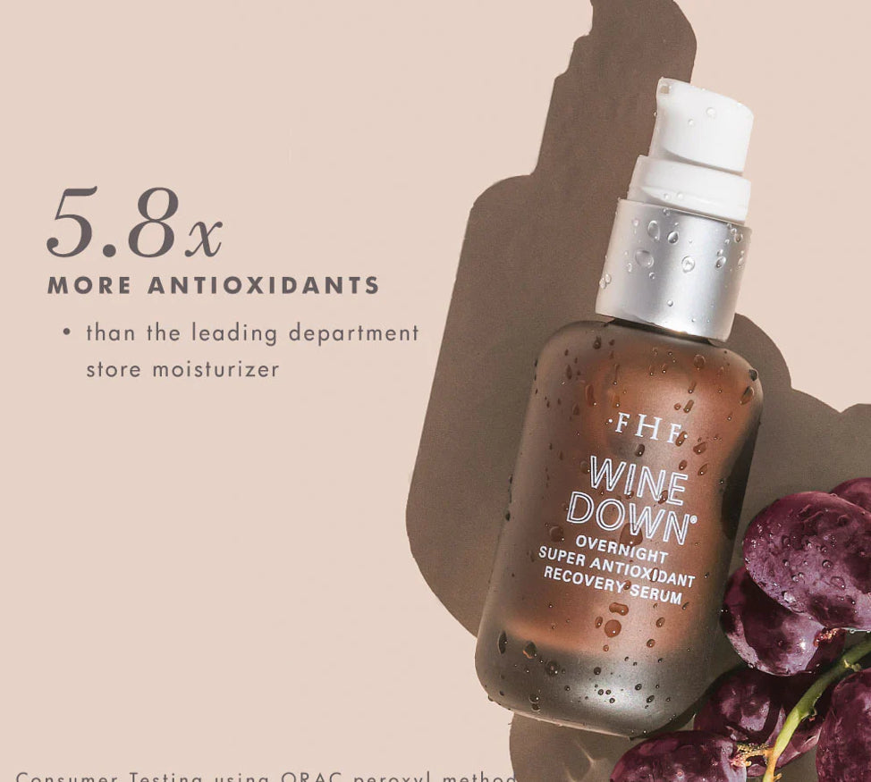 Wine Down® Overnight Super Antioxidant Recovery Serum 1 oz.