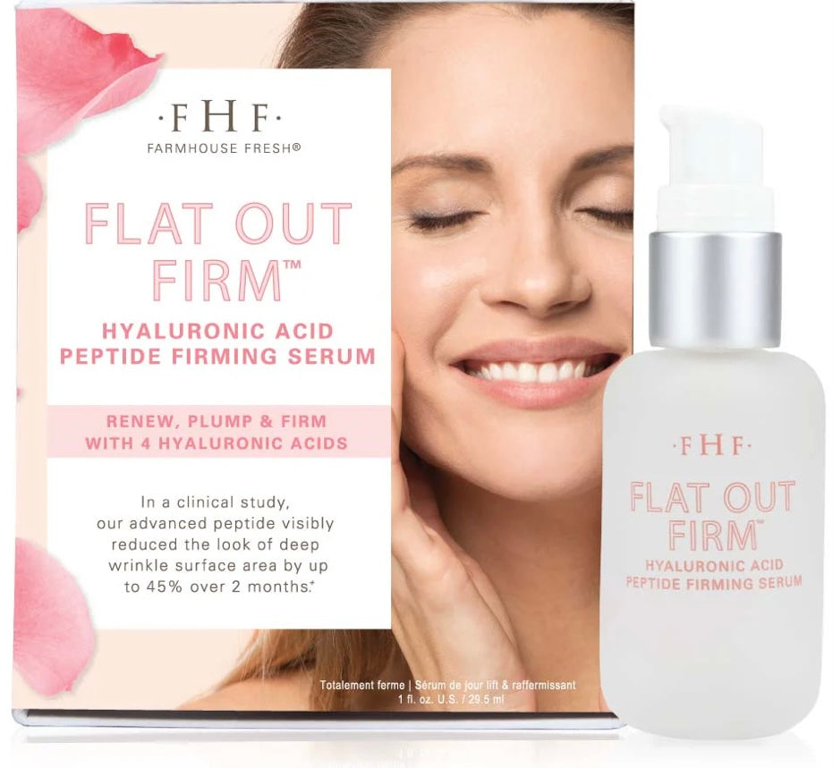 Flat Out Firm
Hyaluronic Acid Peptide Firming Serum