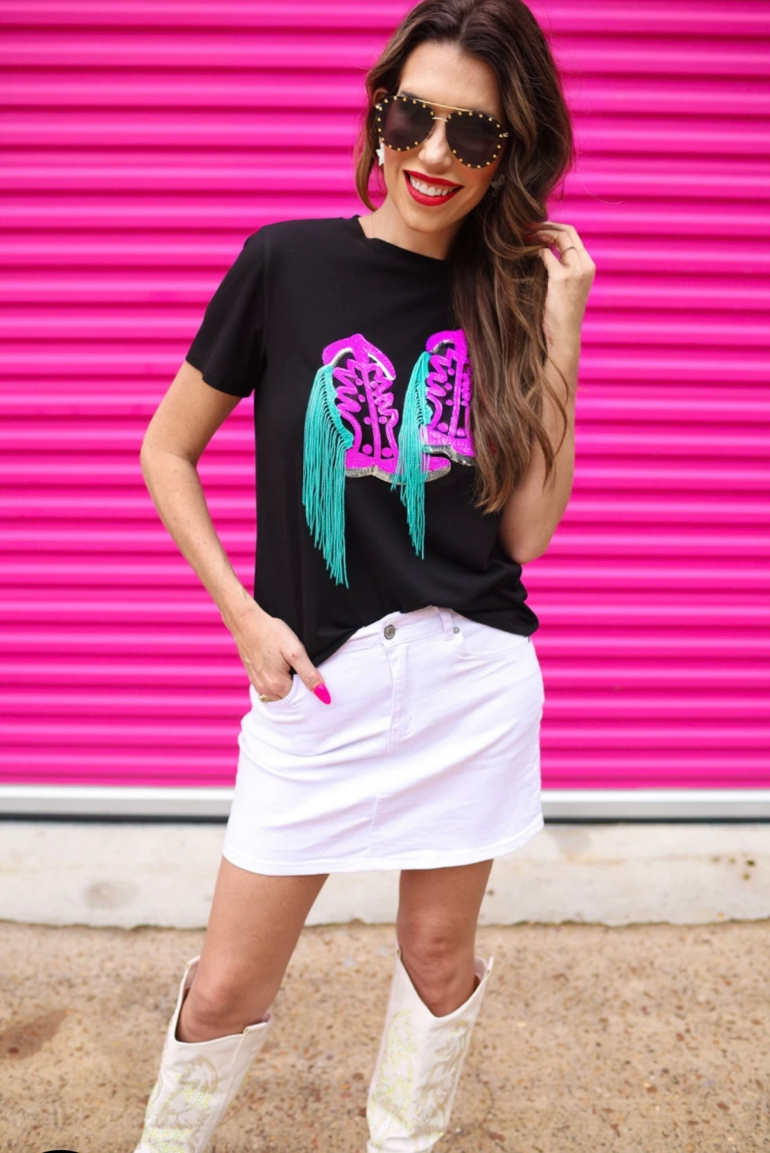 Rock N' Rodeo Sequin Tee