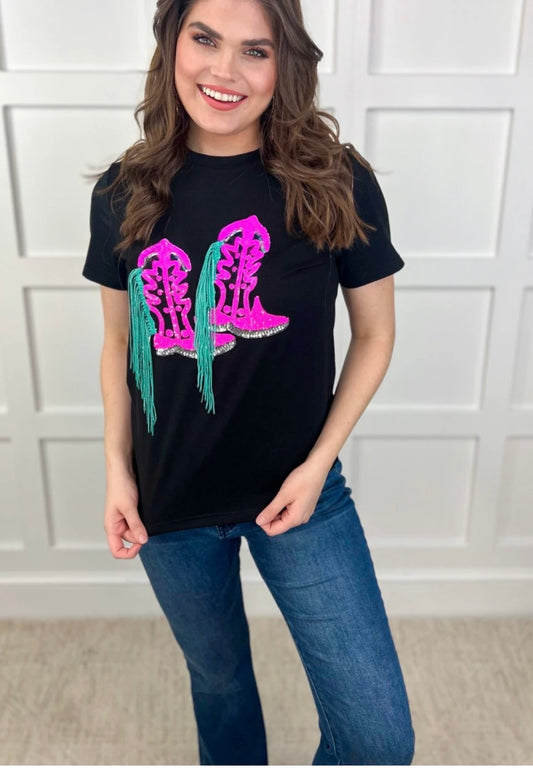 Rock N' Rodeo Sequin Tee