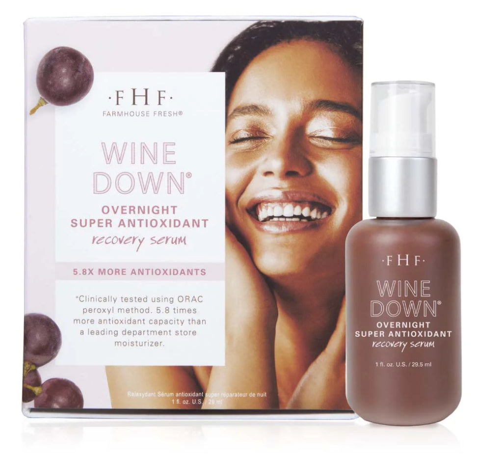 Wine Down® Overnight Super Antioxidant Recovery Serum 1 oz.