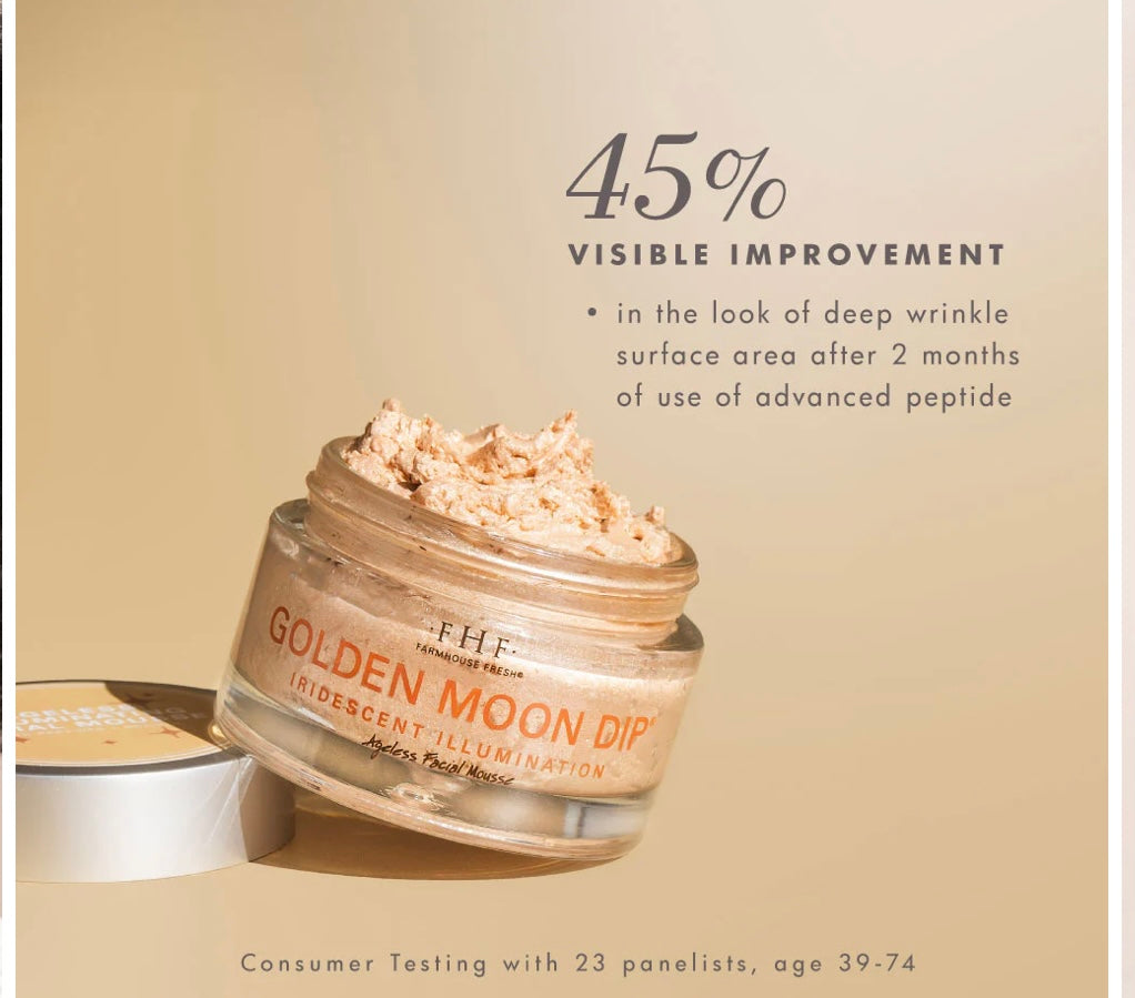 Golden Moon Dip® Illumination Mousse with Retinol + Wrinkle-Targeting Peptides 1.7 oz.