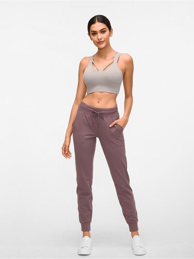 Double Take Tied Joggers with Pockets - Blue Canoe outfitter